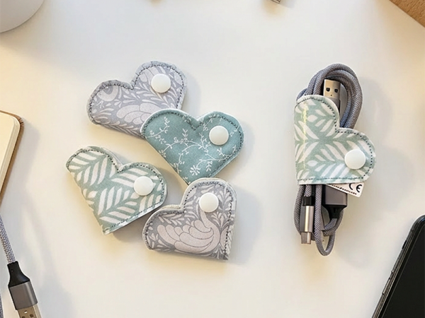 Kabelbinder Herzen - ITH-Stickdatei